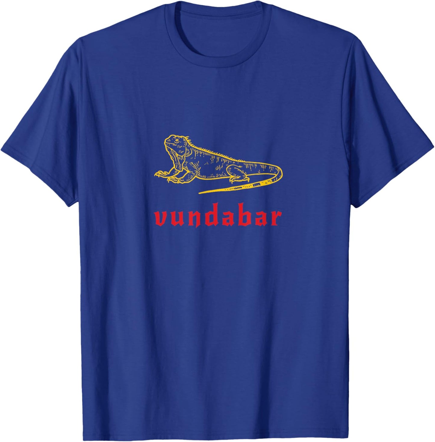 Vundabar Aesthetic Red and Yellow Lizard T-Shirt - T-Shirt | Royal