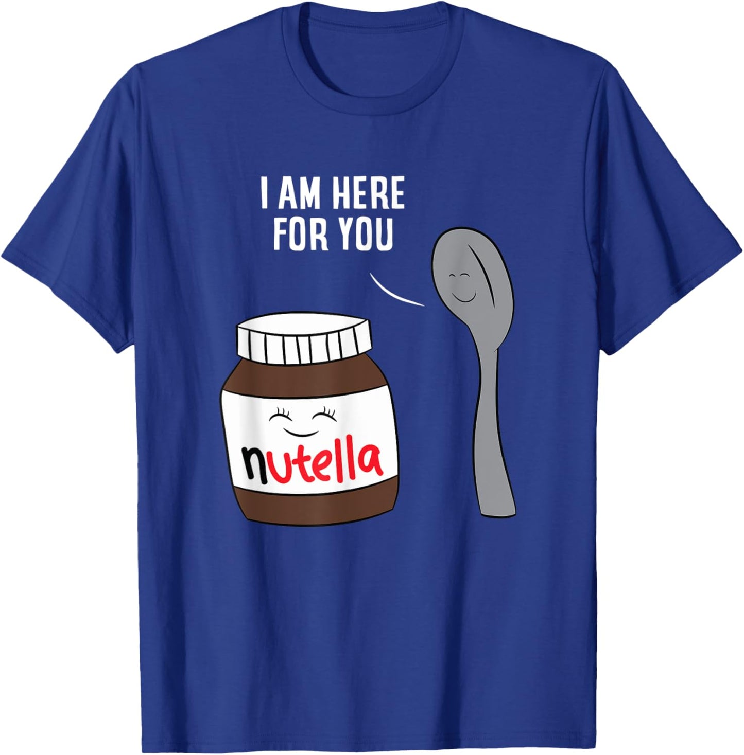 DQK Men's Valentine's Day Nutella , Black, Small T-Shirt - T-Shirt | Royal