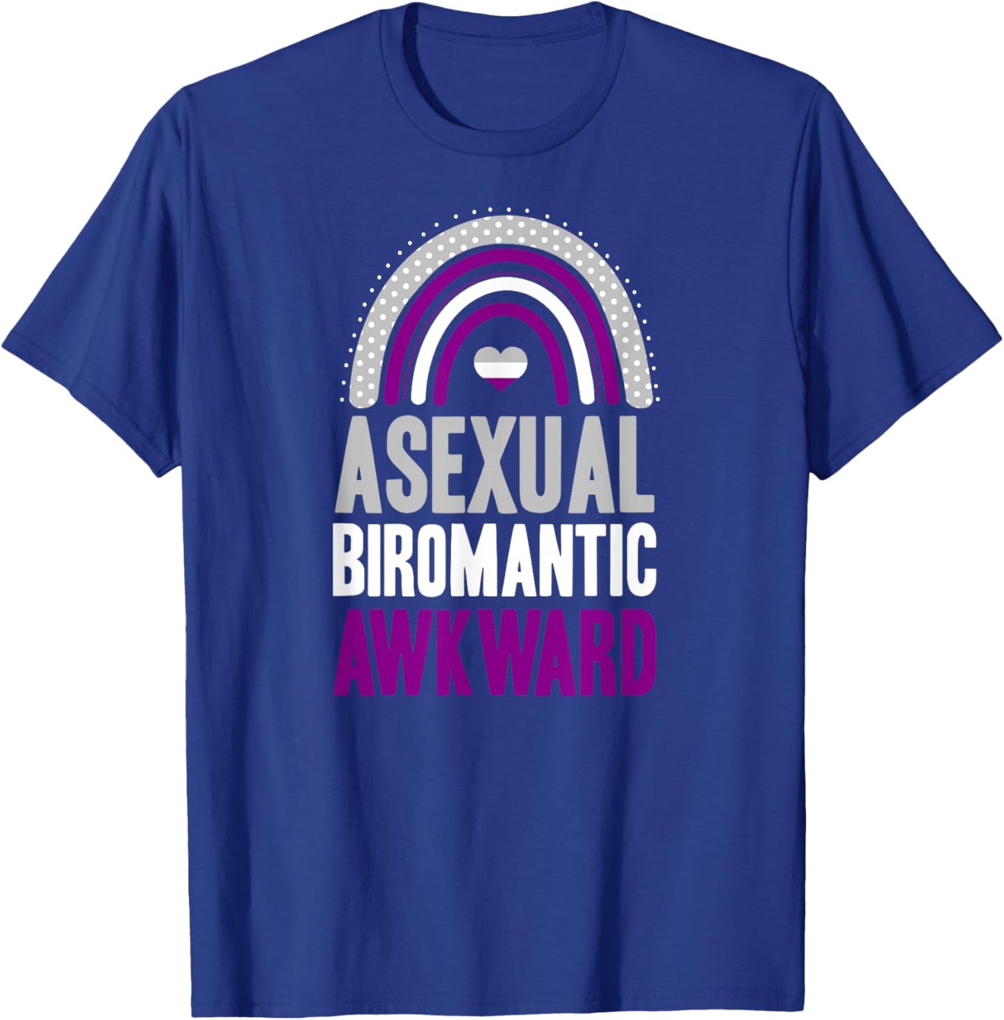 Asexual Biromantic Awkward Asexual Pride Bohemian Rainbow T-Shirt - T-Shirt | Royal