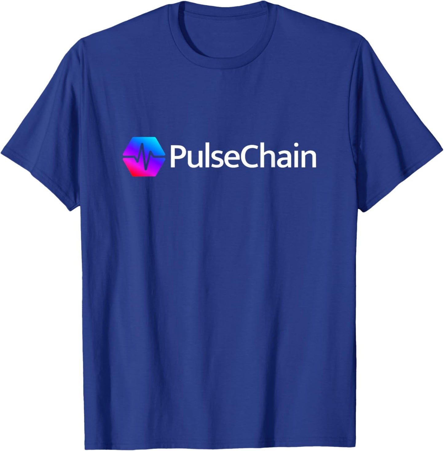 PulseChain PLS Pulse Hex Crypto Logo Cryptocurrency T-Shirt - T-Shirt | Royal