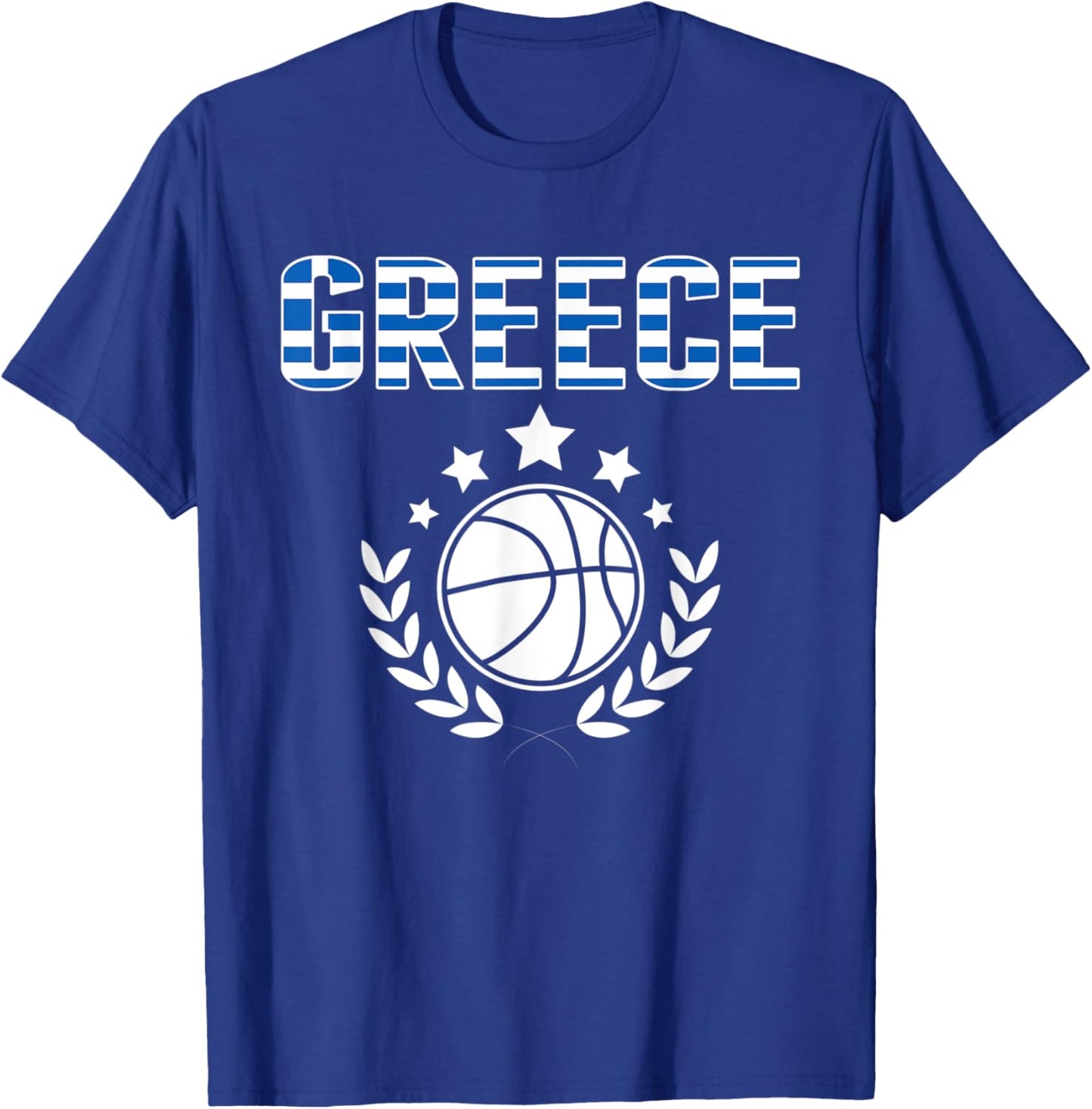 Greece Basketball Fans Jersey Greek Flag Summer Sport Lovers Men Women Kids T-Shirt - T-Shirt | Royal