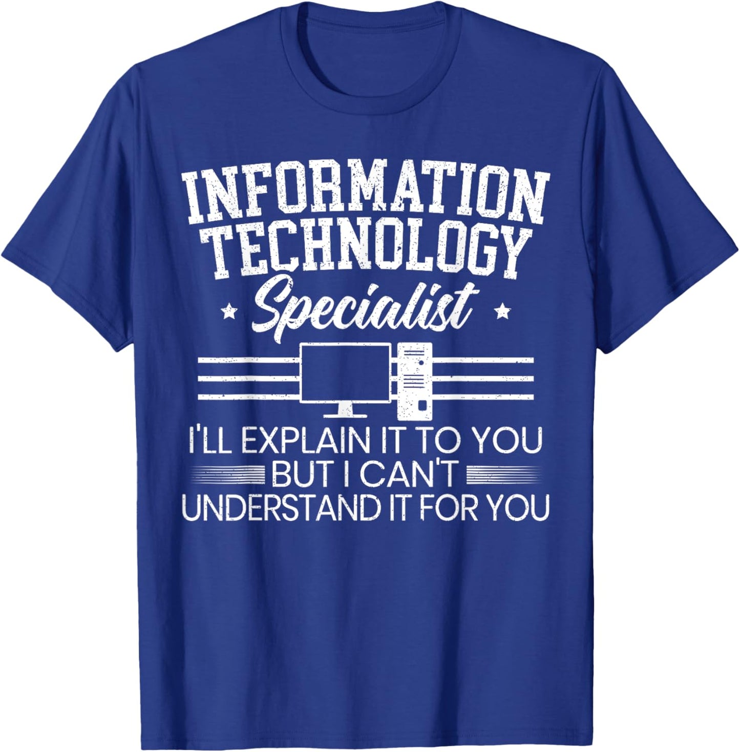 Information Technology Specialist Computer Job Profession T-Shirt - T-Shirt | Royal
