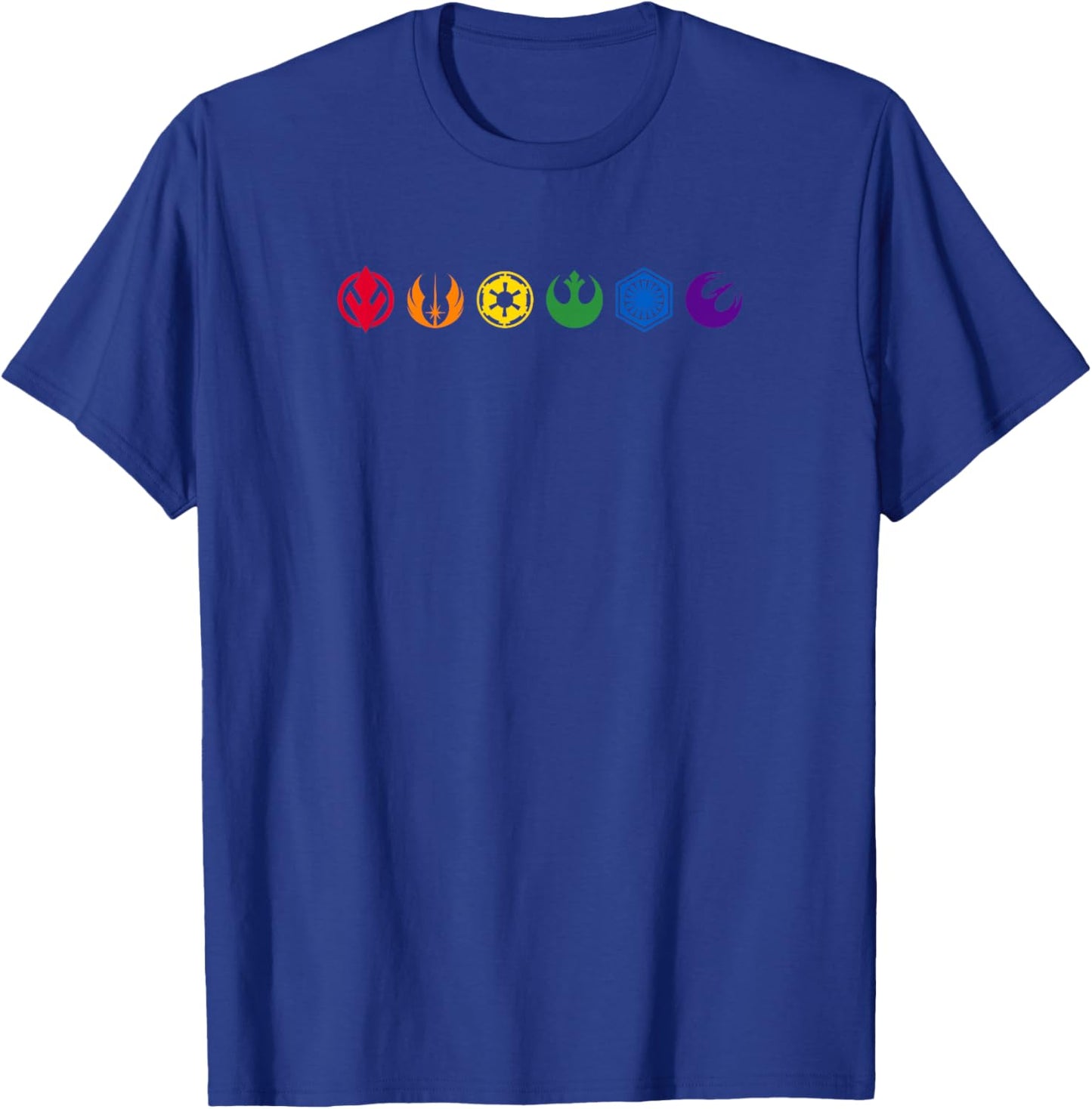 Star Wars Rainbow Icons T-Shirt - T-Shirt | Royal