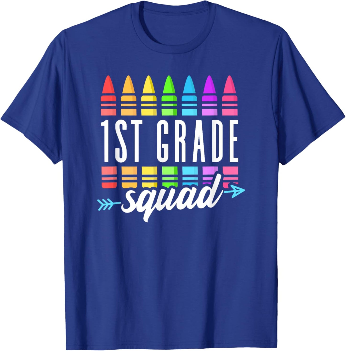 1st Grade Squad Back to School First Grade Teacher Boy Girl T-Shirt - T-Shirt | Royal