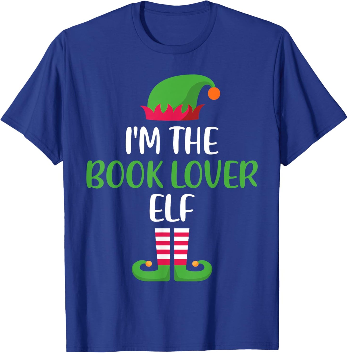 Book Lover Elf Family Matching Christmas Group Funny Xmas T-Shirt - T-Shirt | Royal