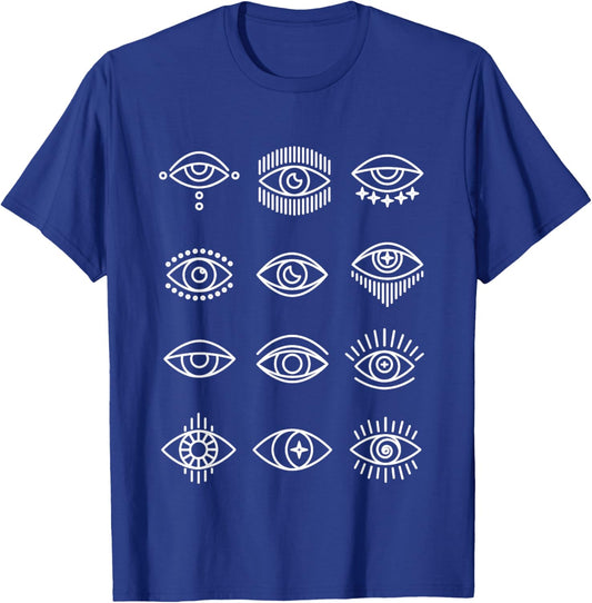 Evil Eye Curse Protection Hand of Hamsa Seeing Eyes Evil Eye T-Shirt - T-Shirt | Royal