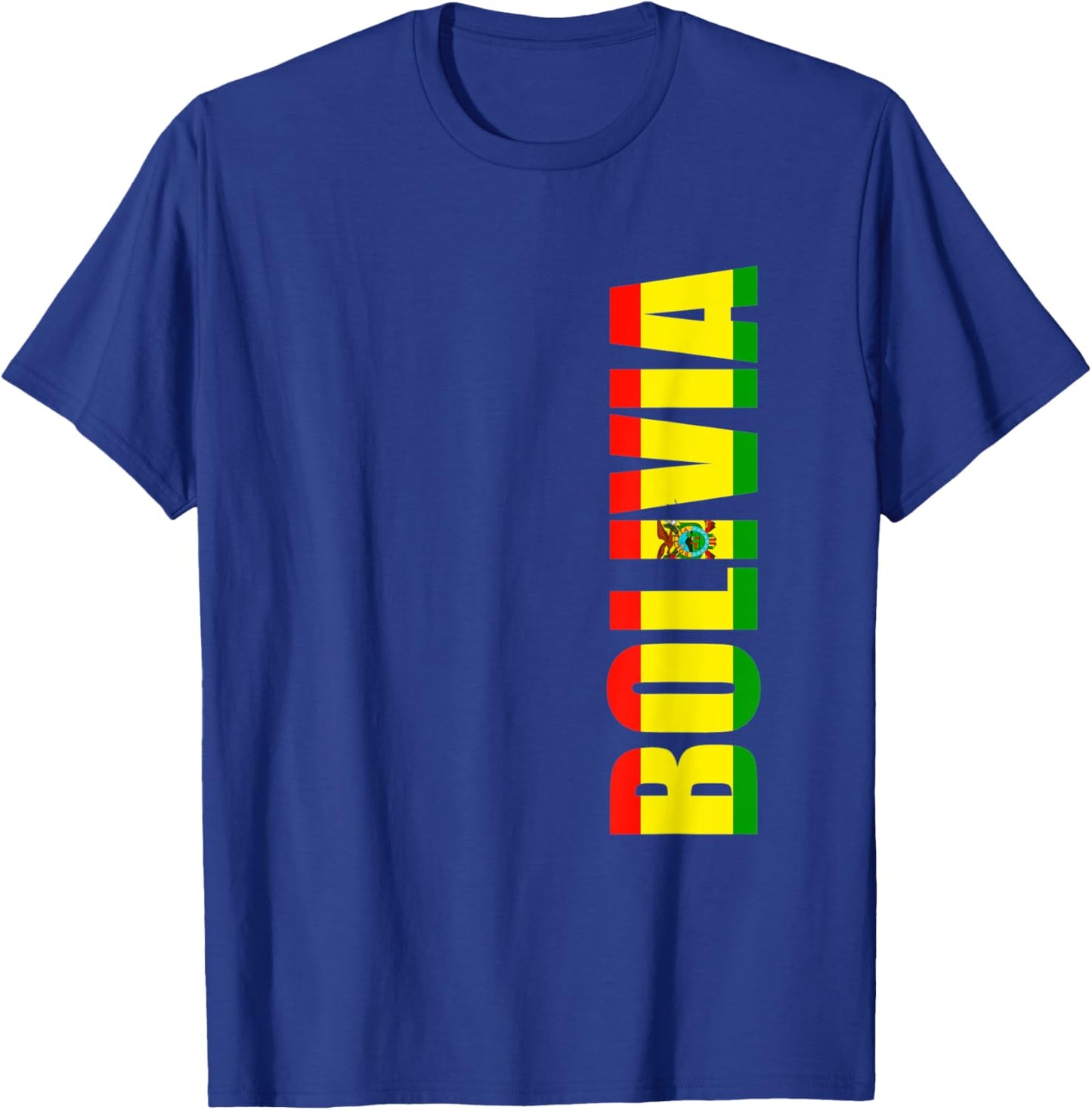 Bolivia Bolivian Flag T-Shirt - T-Shirt | Royal
