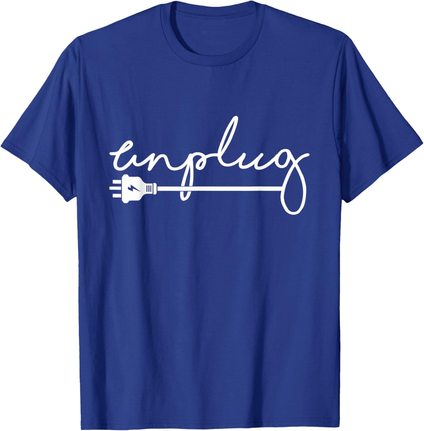 Funny Unplugged Digital Detox Analog Lifestyle T-Shirt - T-Shirt | Royal