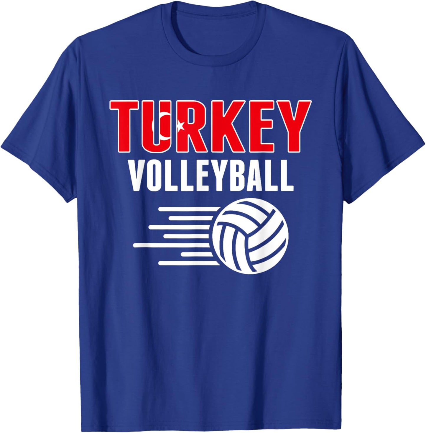 Turkey Volleyball Fans Jersey - Turkish Flag Sport Lovers T-Shirt - T-Shirt | Royal