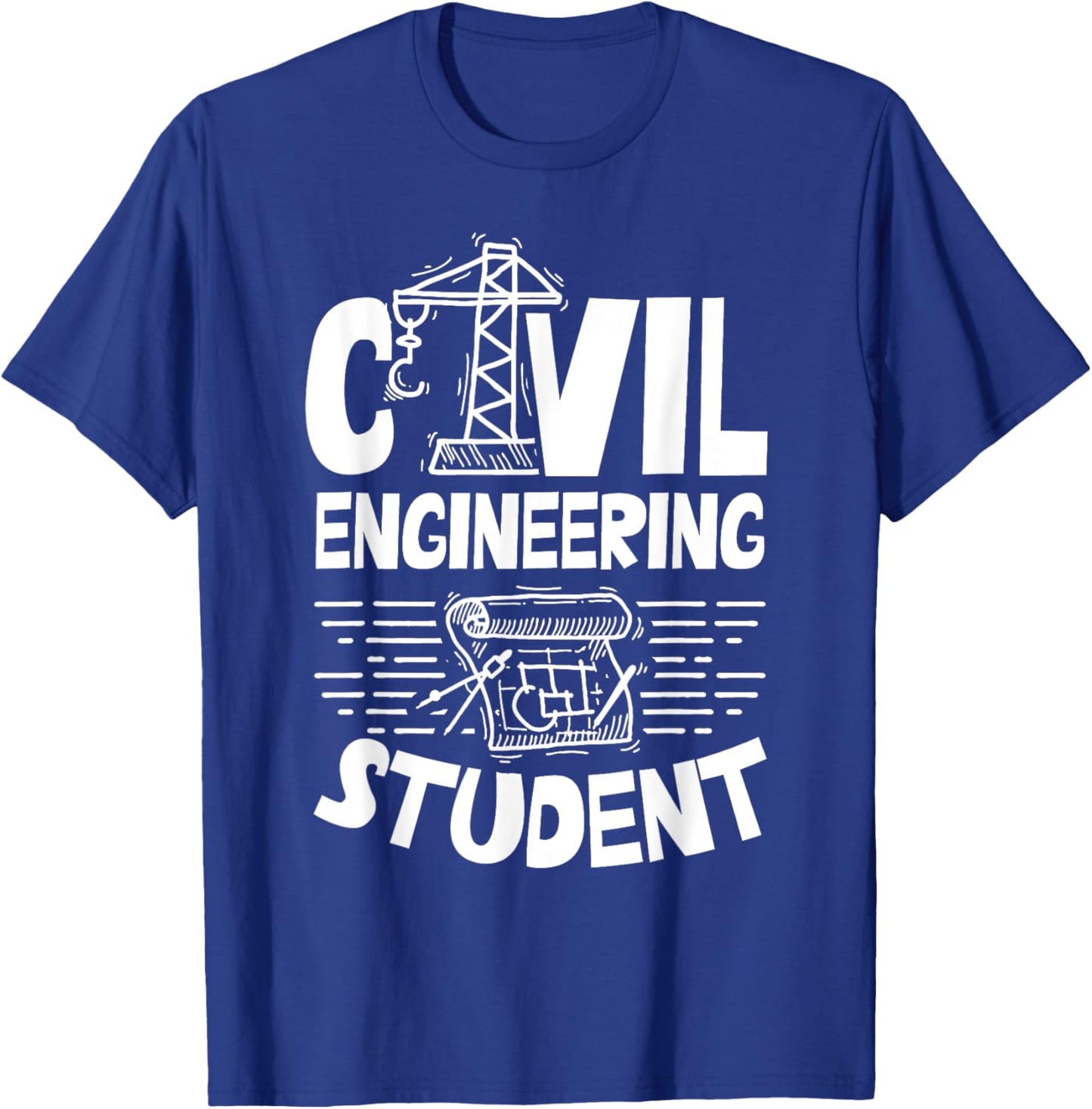 Civil Engineering Student Job Profession Civil Engineer T-Shirt - T-Shirt | Royal