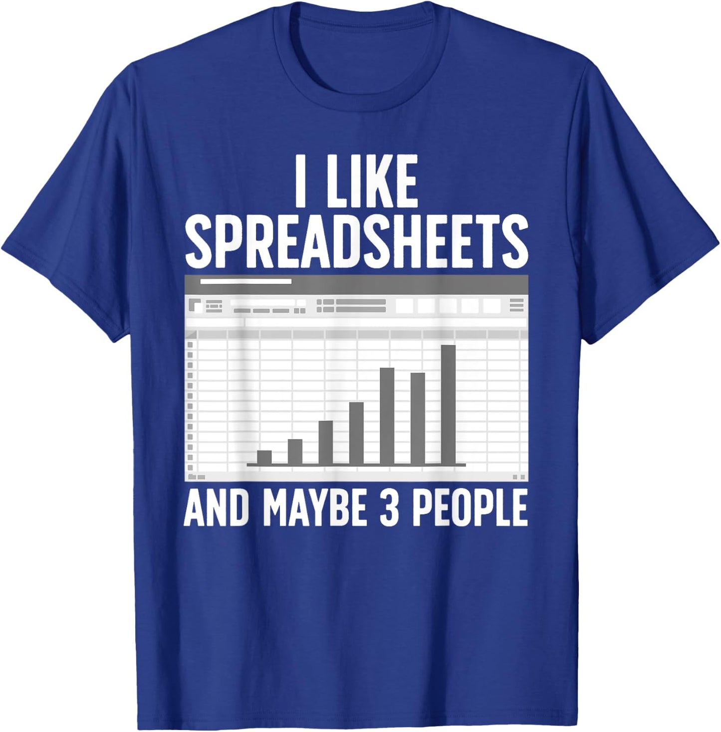 Cool Accountant Women Tax Accounting Spreadsheet CPA T-Shirt - T-Shirt | Royal