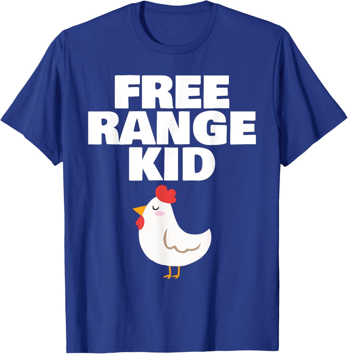 Chicken Free Range Kid T-Shirt - T-Shirt | Royal