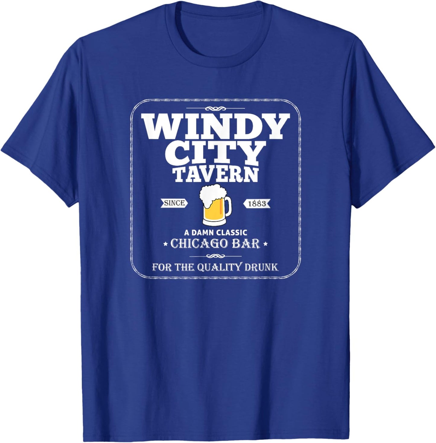Windy City Chicago Dive Bar T-Shirt - T-Shirt | Royal