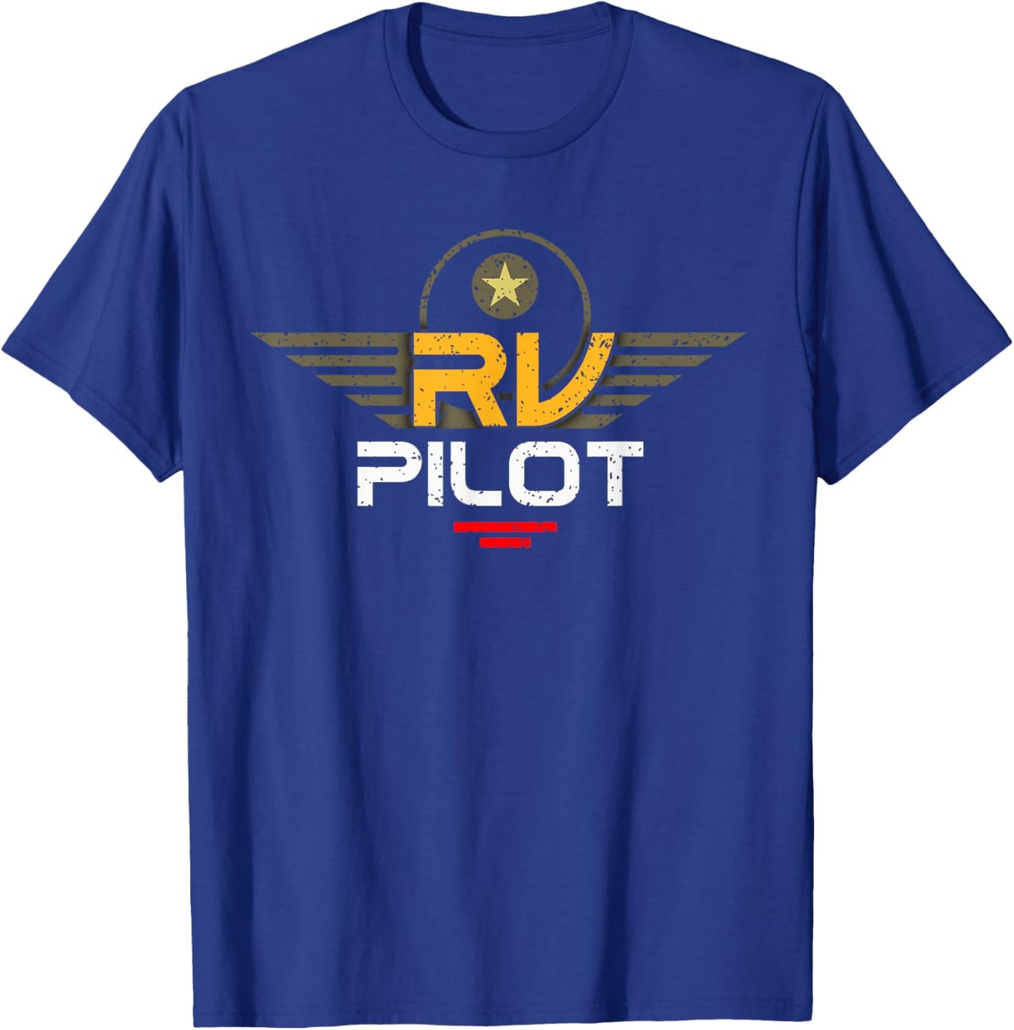 The Camp Fire Apparel RV Camping - Black, -Adults, Short Sleeve, Classic Fit, , Modern, Fun, Unique Design T-Shirt - T-Shirt | Royal