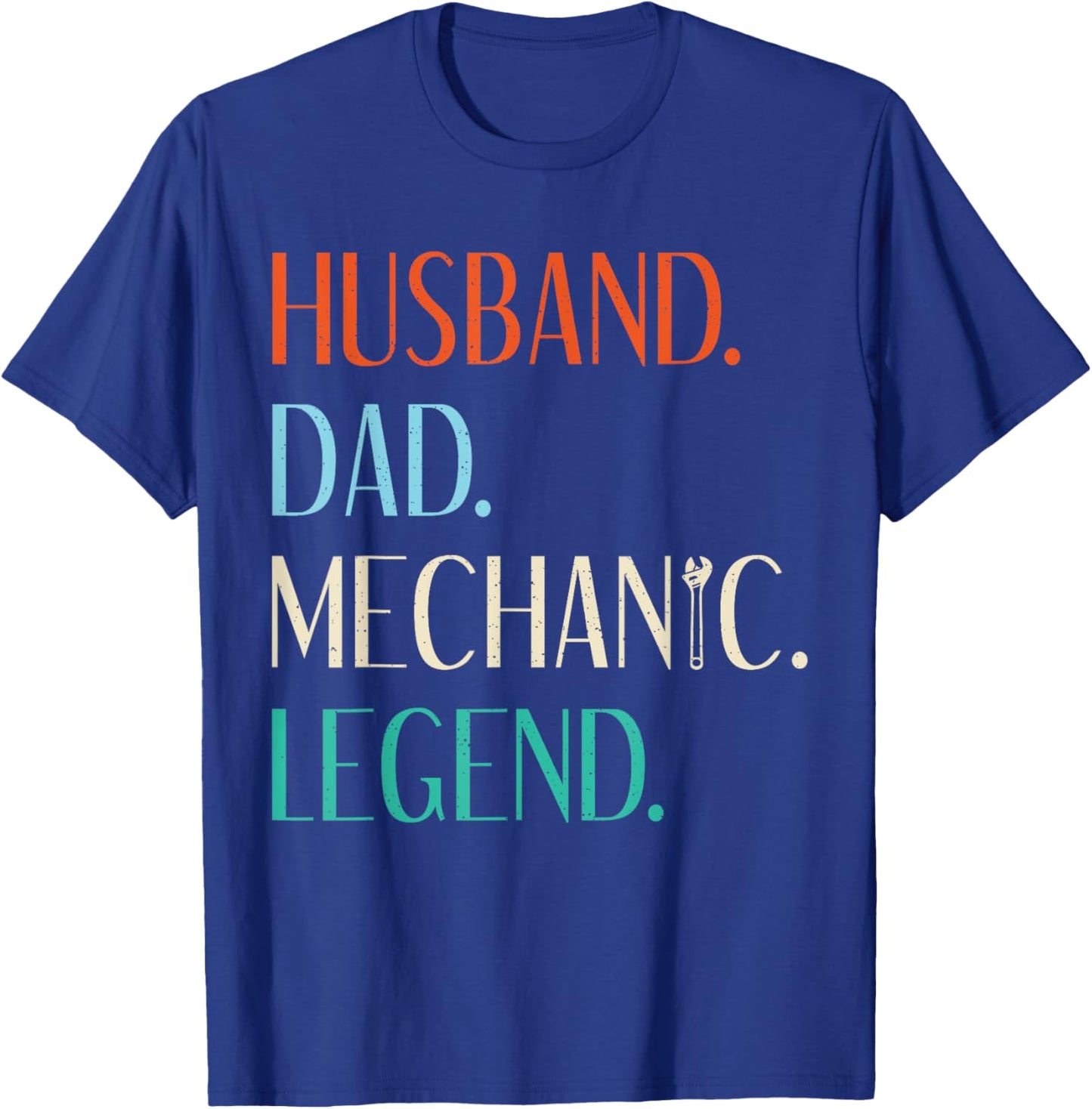 Husband Dad Mechanic Legend Repair Mechanic T-Shirt - T-Shirt | Royal
