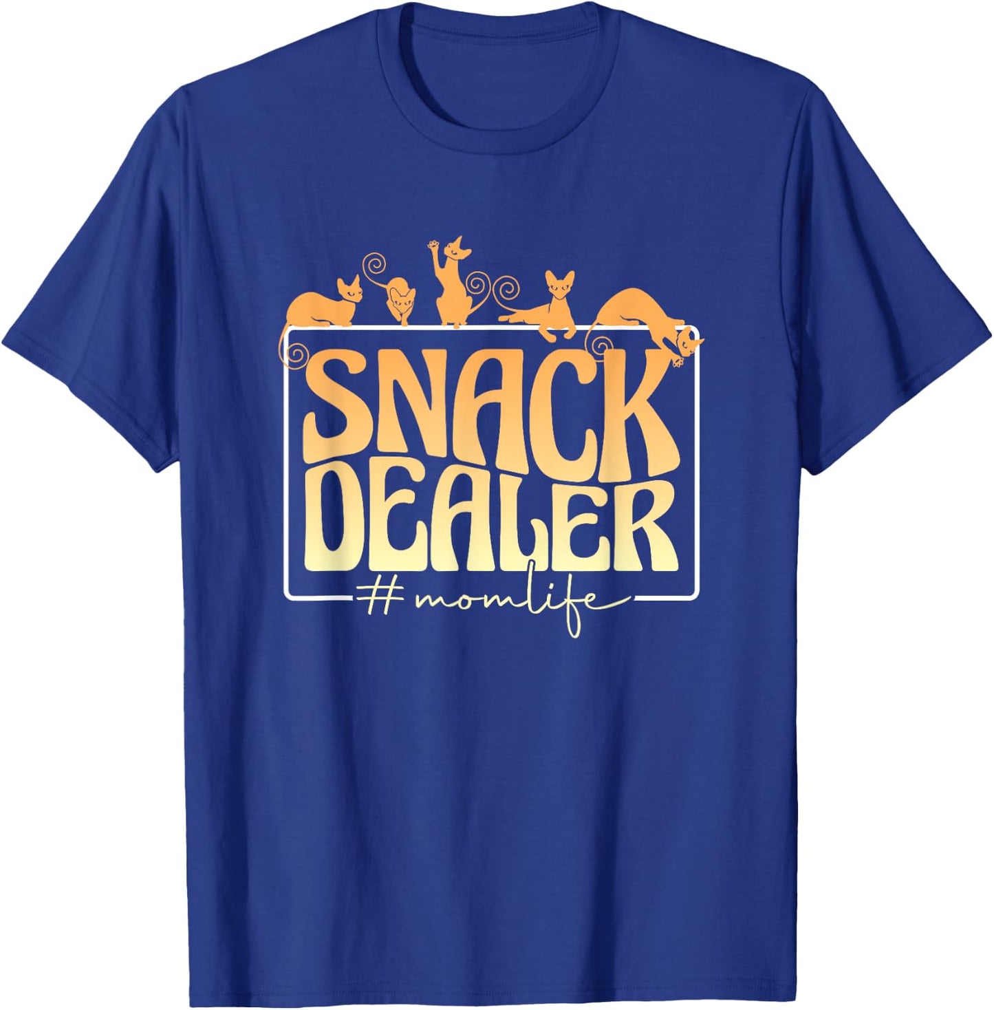 Funny Pet Owner Cat Dog Mother Fur Mama Snack Dealer Mom T-Shirt - T-Shirt | Royal