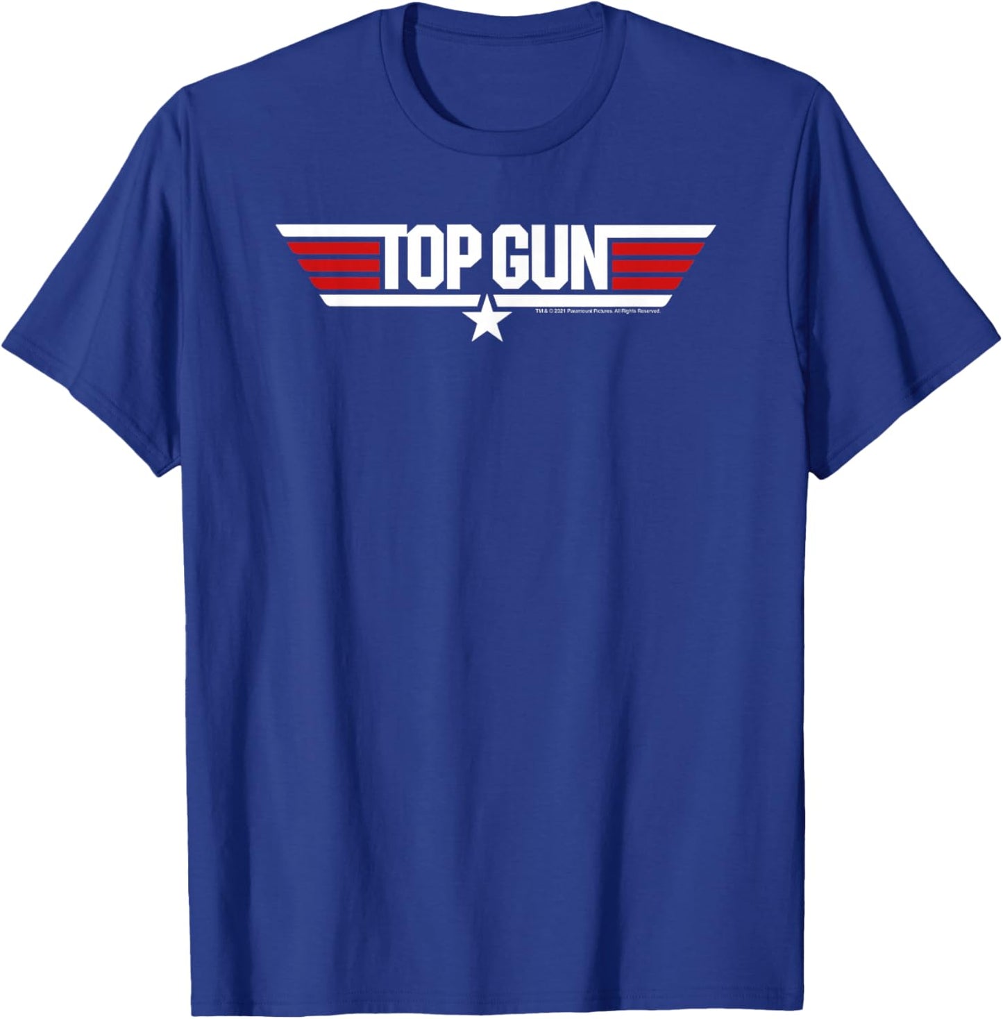 Top Gun White Classic Logo T-Shirt - T-Shirt | Royal