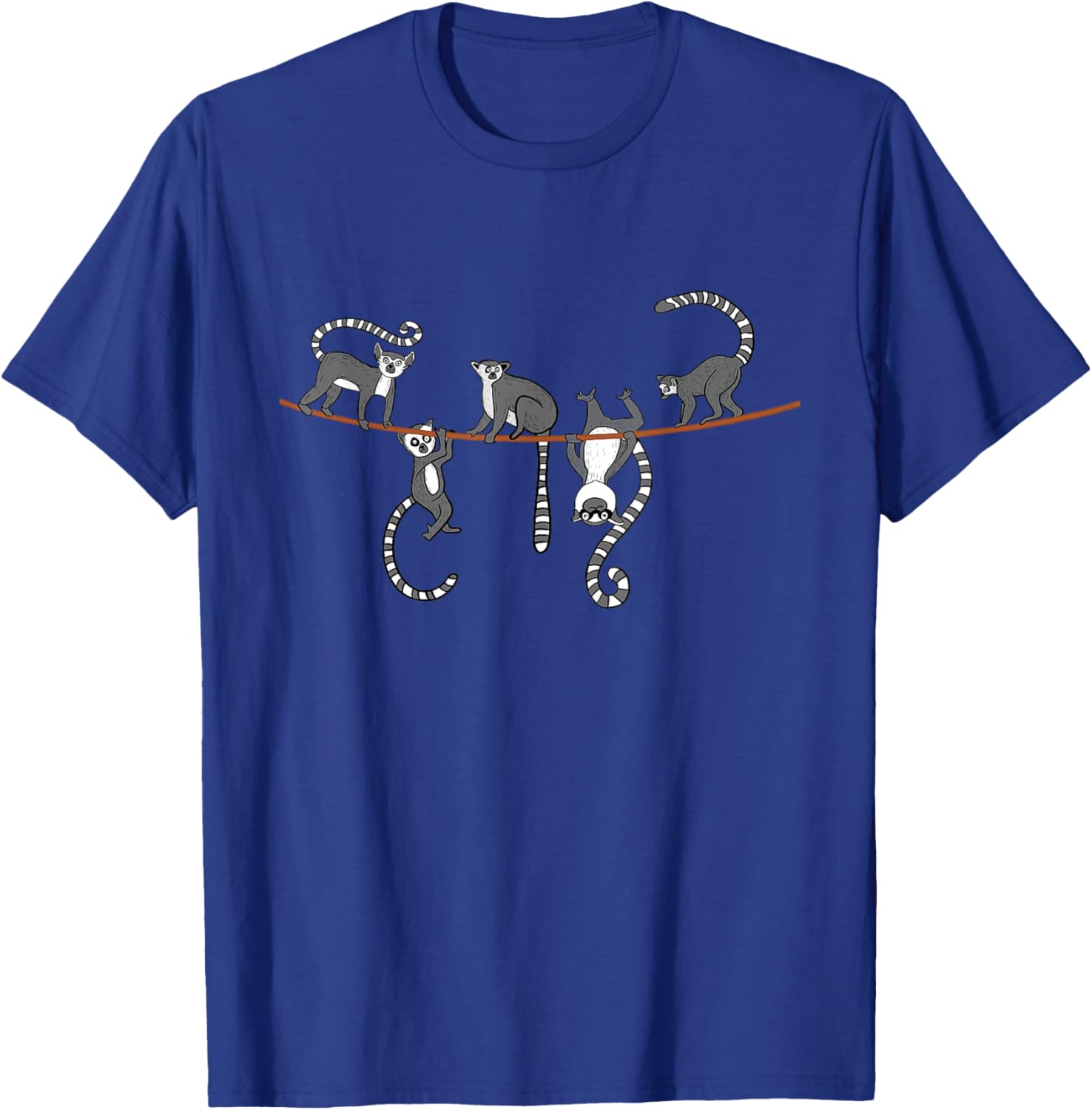 String Lemur - Animal Researcher Zookeeper Lemur Lover T-Shirt - T-Shirt | Royal