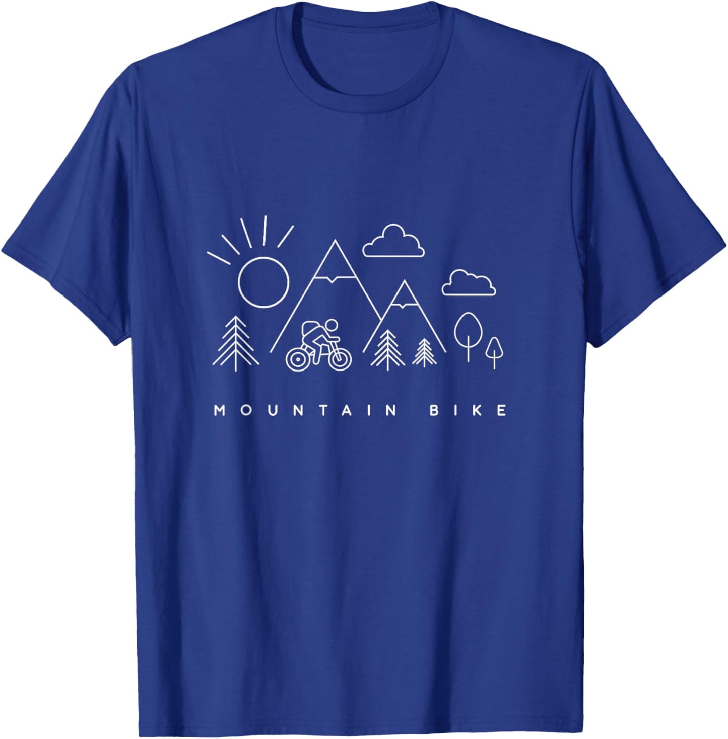 MTB Mountain Bike Apparel - MTB Mountain Bike T-Shirt - T-Shirt | Royal