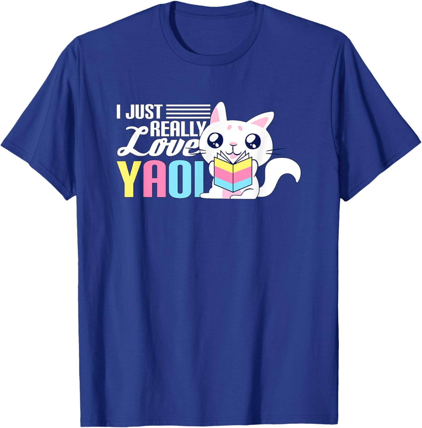 Fujoshi I Yaoi BL Love Manga I Cute Cat T-Shirt - T-Shirt | Royal