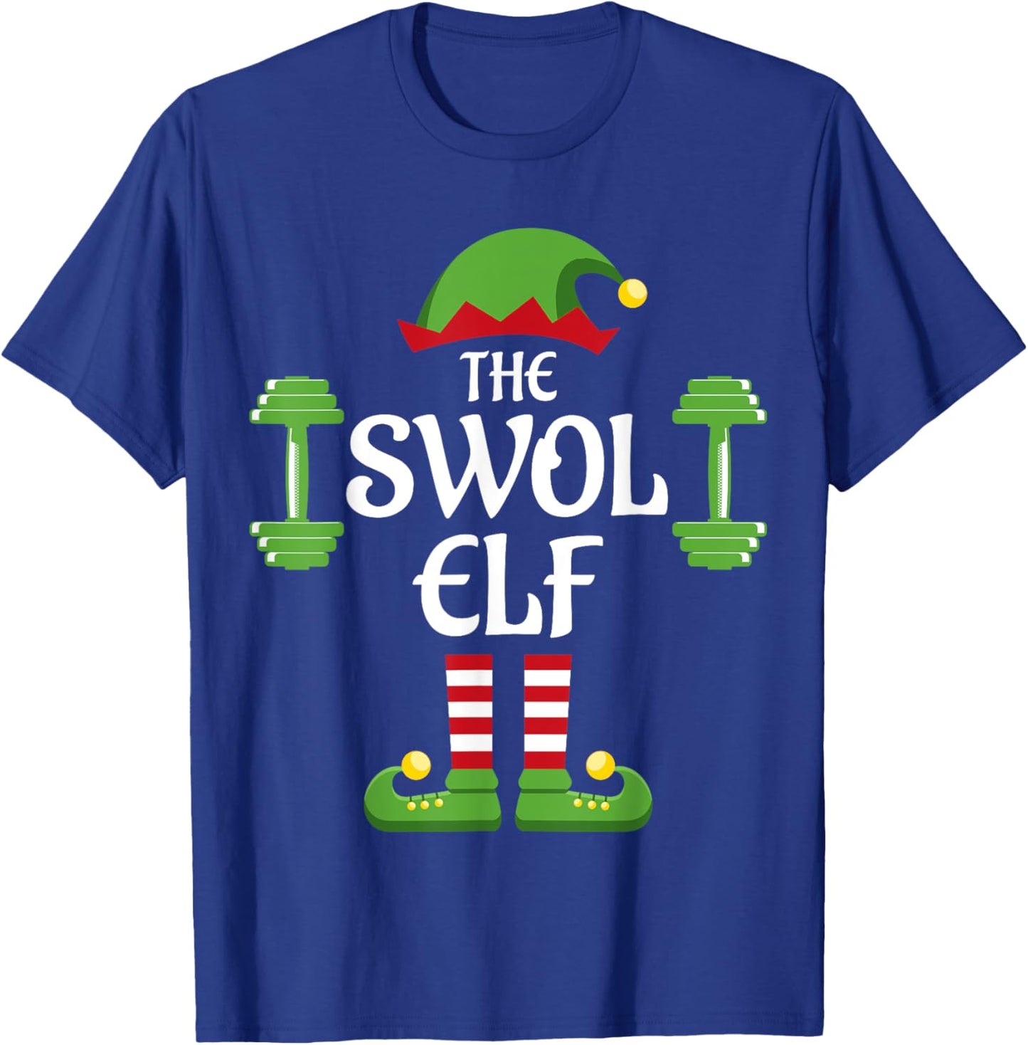 Swol Elf Family Matching Group Christmas T-Shirt - T-Shirt | Royal