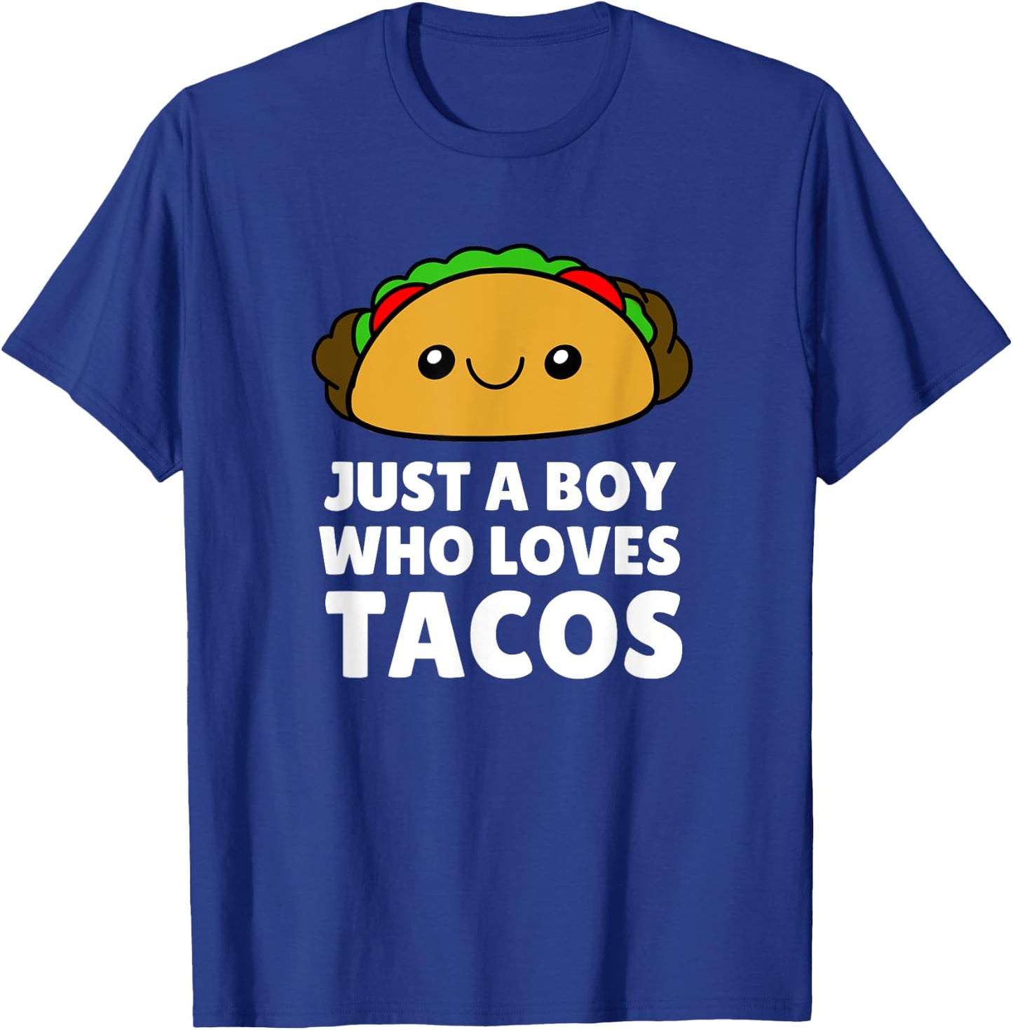 Just A Boy Who Loves Tacos Funny Kids Toddler Baby 5T 4T T-Shirt - T-Shirt | Royal