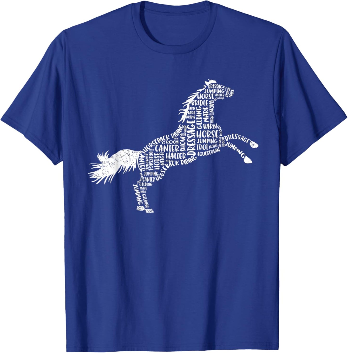 Horse Silhouette Gifts For Horse Lovers Women Girls Kids T-Shirt - T-Shirt | Royal