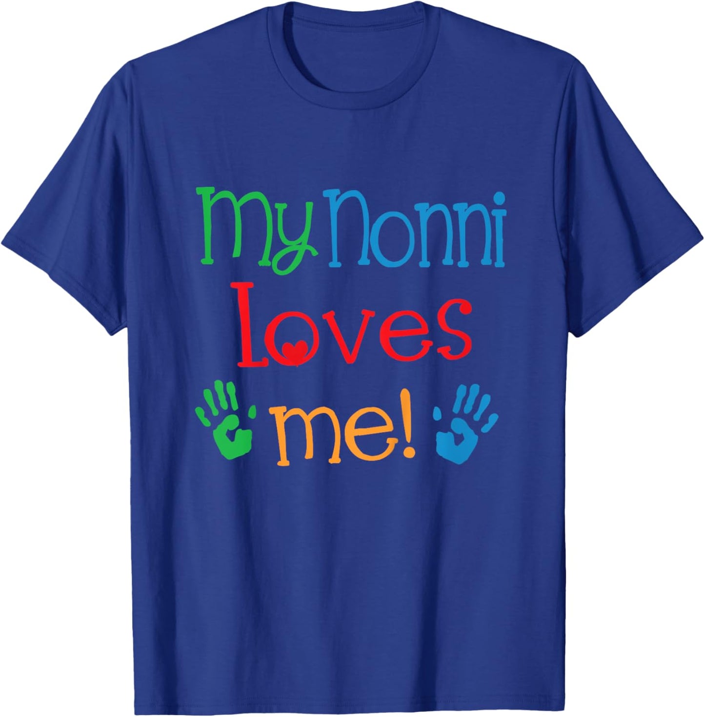 My Nonni Loves Me Grandchild T-Shirt - T-Shirt | Royal