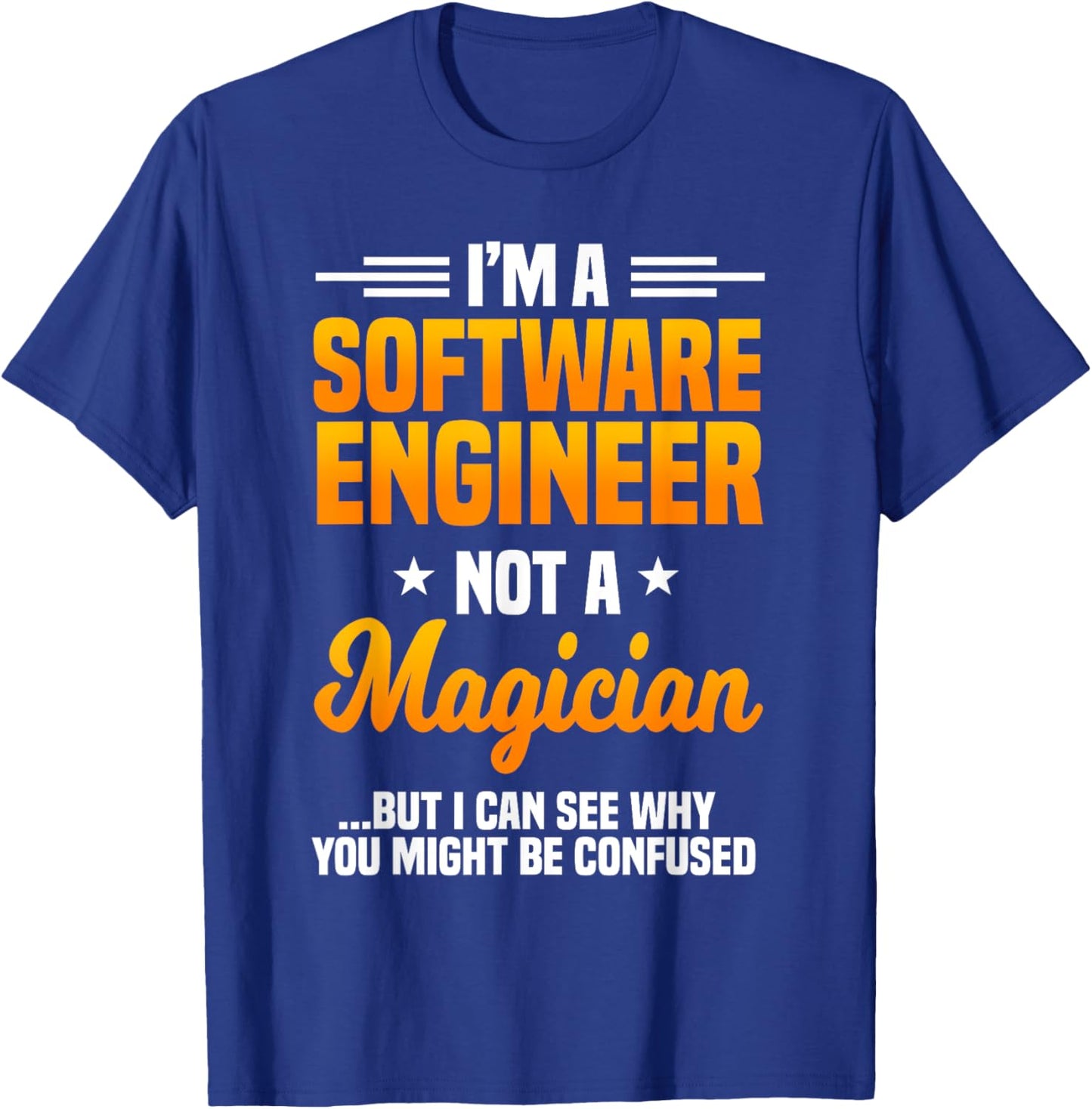 Software Engineer Programming Computer Developer Coder T-Shirt - T-Shirt | Royal