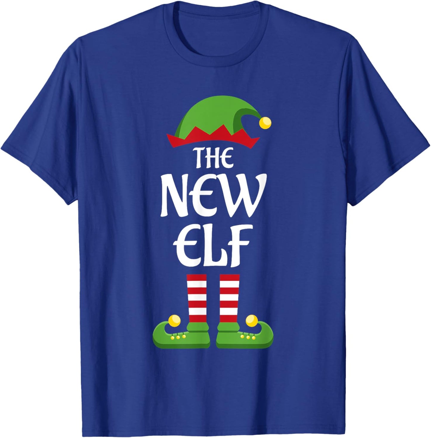 New Elf Family Matching Group Christmas T-Shirt - T-Shirt | Royal