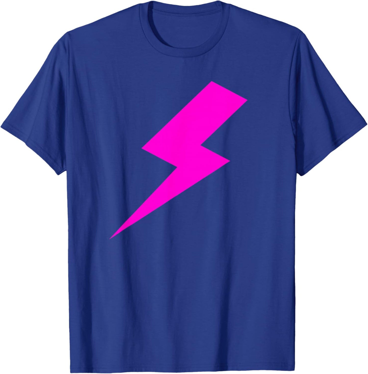 Lightning Bolt Hot Pink Flash Print T-Shirt - T-Shirt | Royal