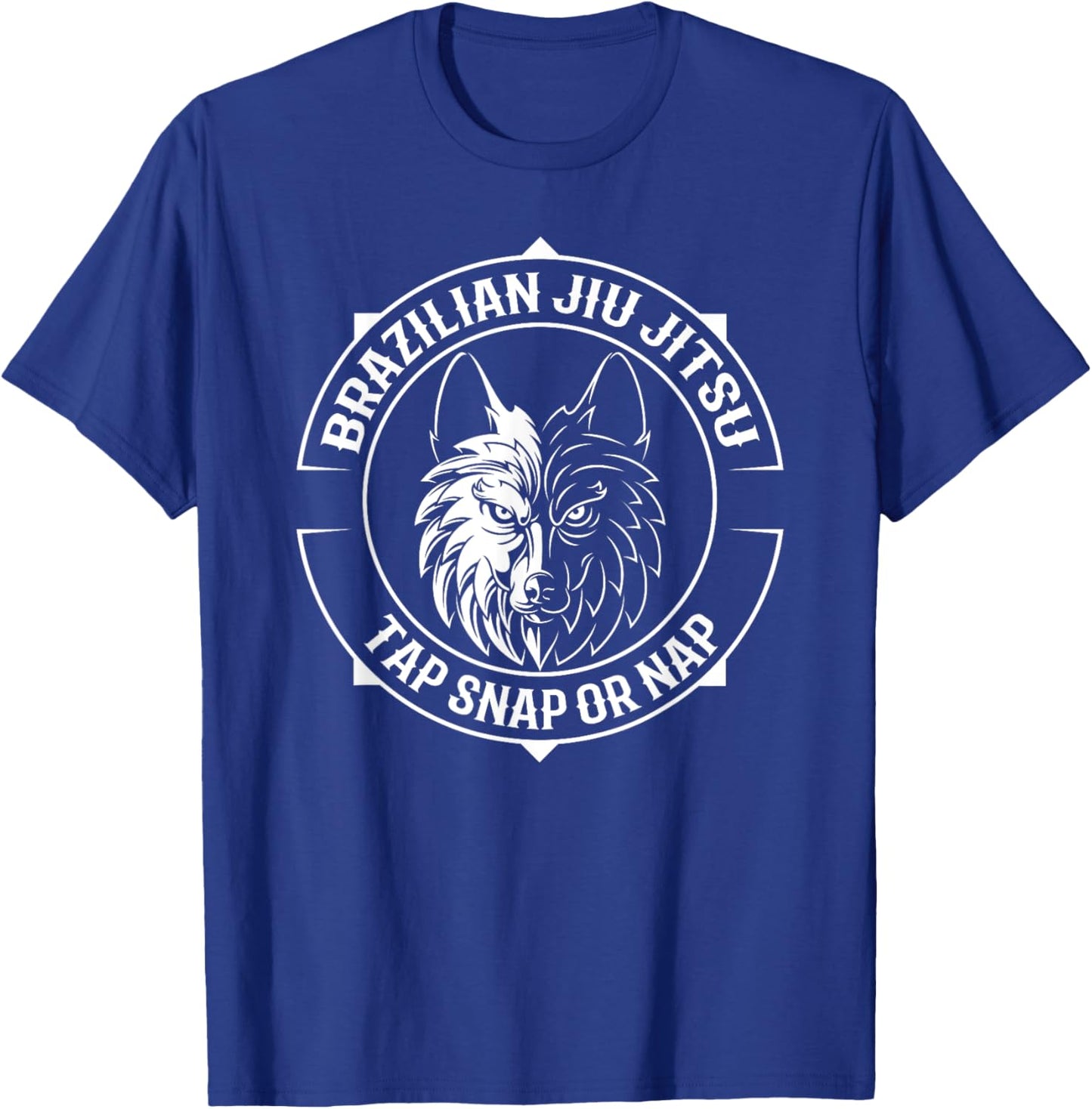 Jiu Jitsu Wolf - Brazilian Jiu Jitsu and BJJ T-Shirt - T-Shirt | Royal