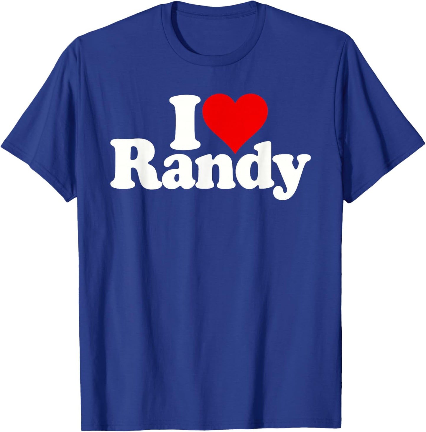I Love Heart Randy Randall T-Shirt - T-Shirt | Royal