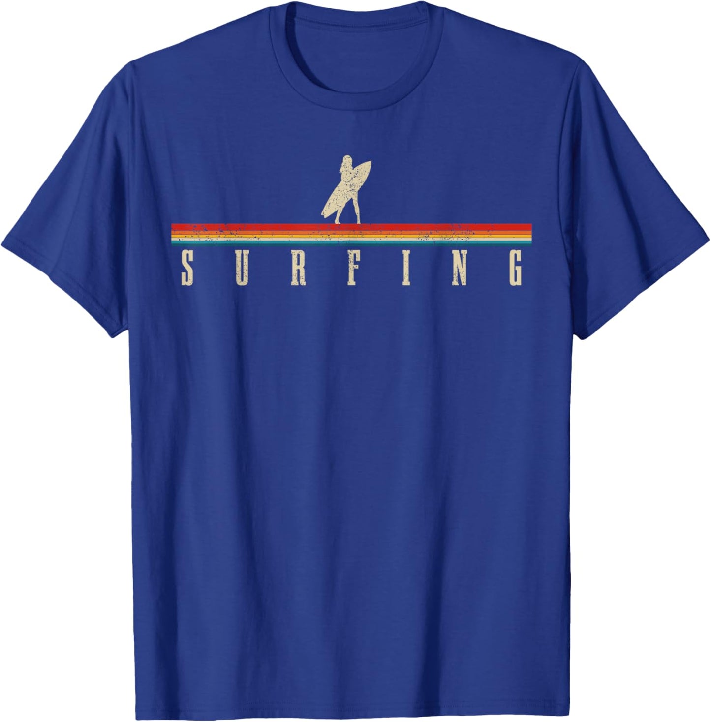 Vintage Surfer Retro Surfing Beach Surf T-Shirt - T-Shirt | Royal