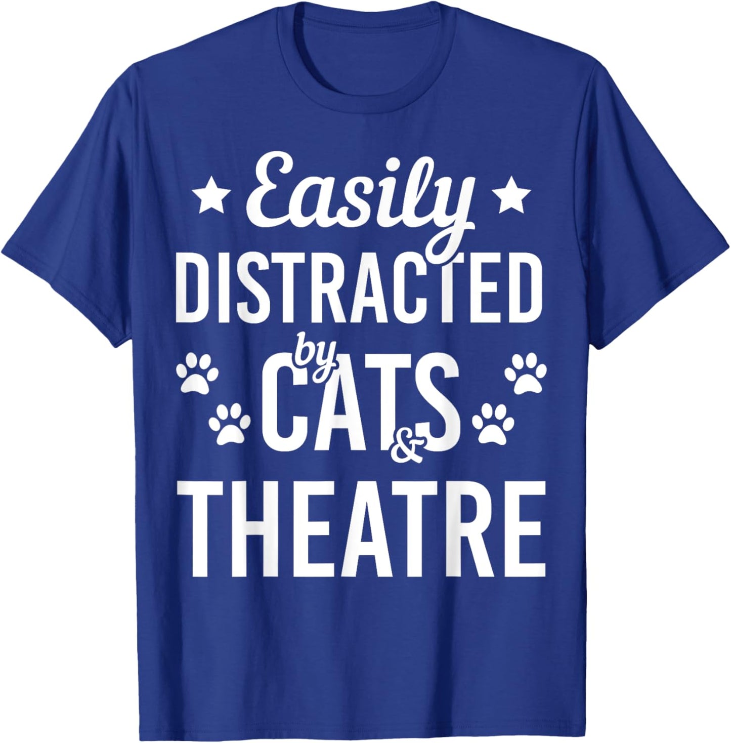 Cat Lover Theatre Lover Cats And Theatre Acting Funny Cat Men Women Girls Kids T-Shirt - T-Shirt | Royal
