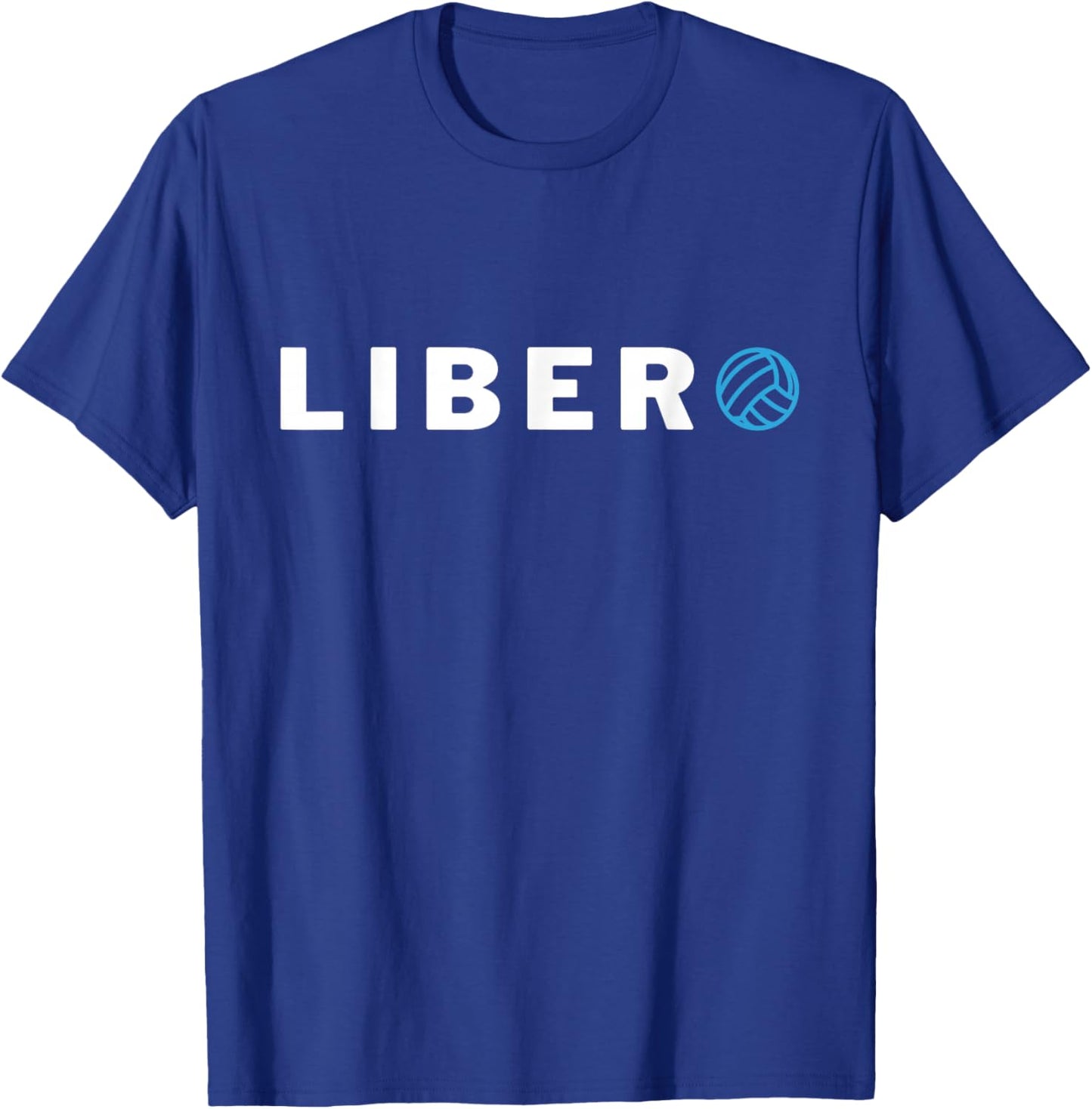 Libero Volleyball Defensive Player Passer Passing Graphic T-Shirt - T-Shirt | Royal