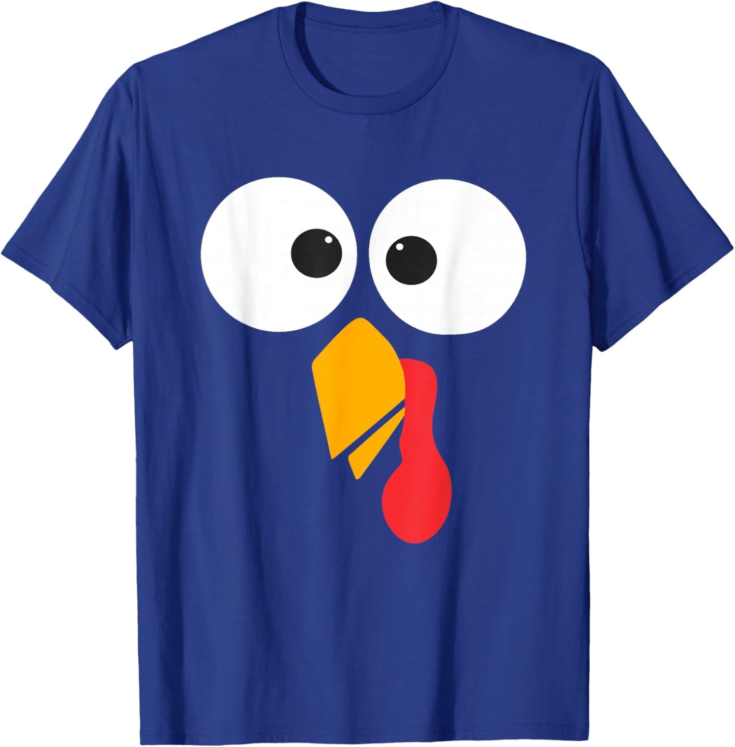 Thanksgiving Turkey Face Matching Family Costume Cute Kids T-Shirt - T-Shirt | Royal
