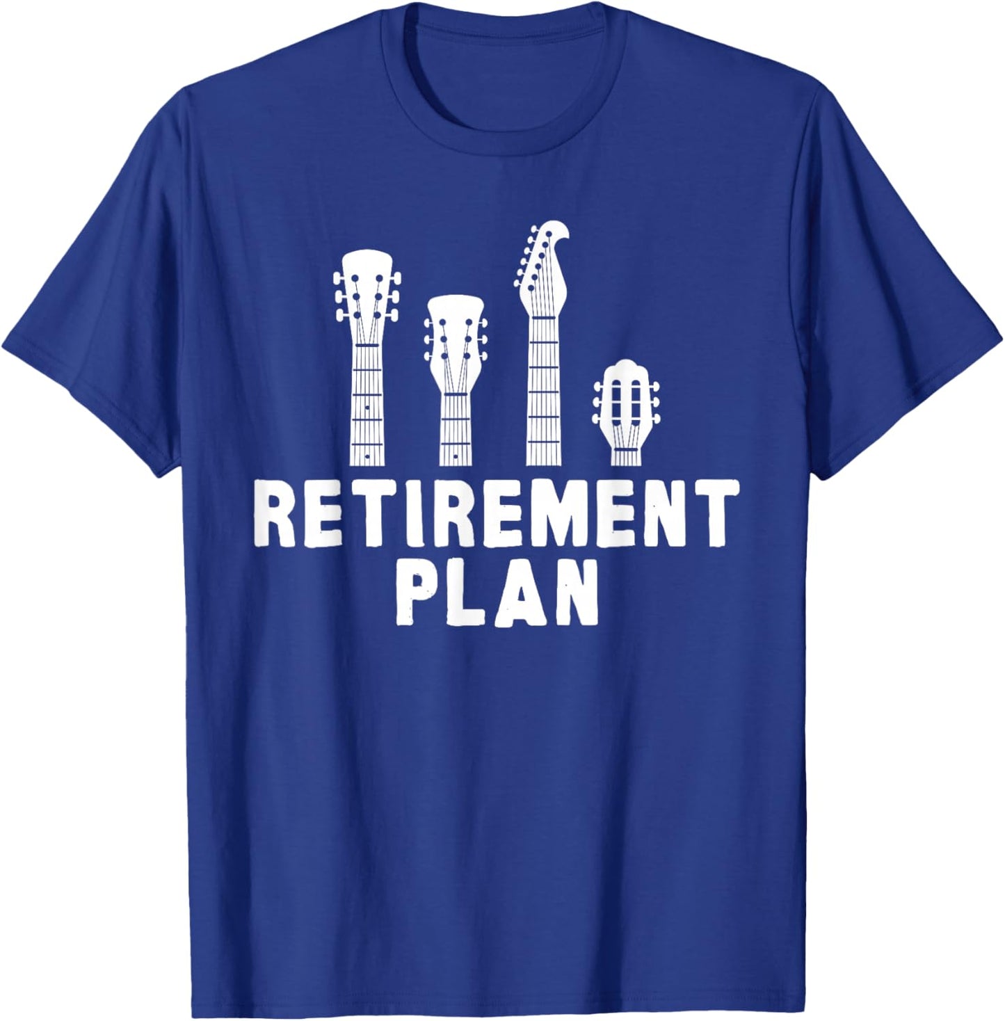 Guitar Band Retirement Plan Musik CD & Vinyl Vintage T-Shirt - T-Shirt | Royal
