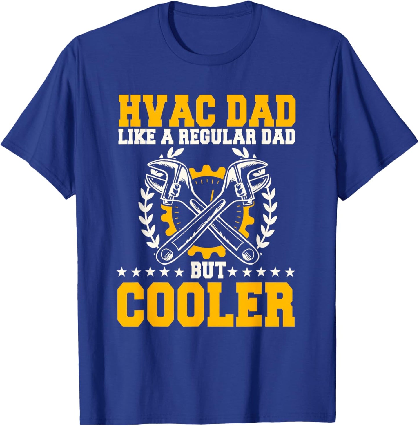 HVAC Technician Dad Mechanic Work Tech Service Father's Day T-Shirt - T-Shirt | Royal
