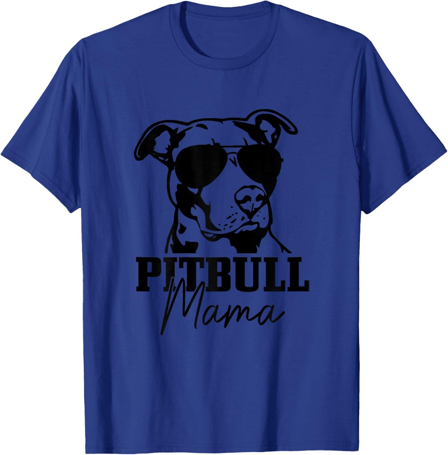 Pitbull Mom Funny Cute Dog Pitbull Mama T-Shirt - T-Shirt | Royal