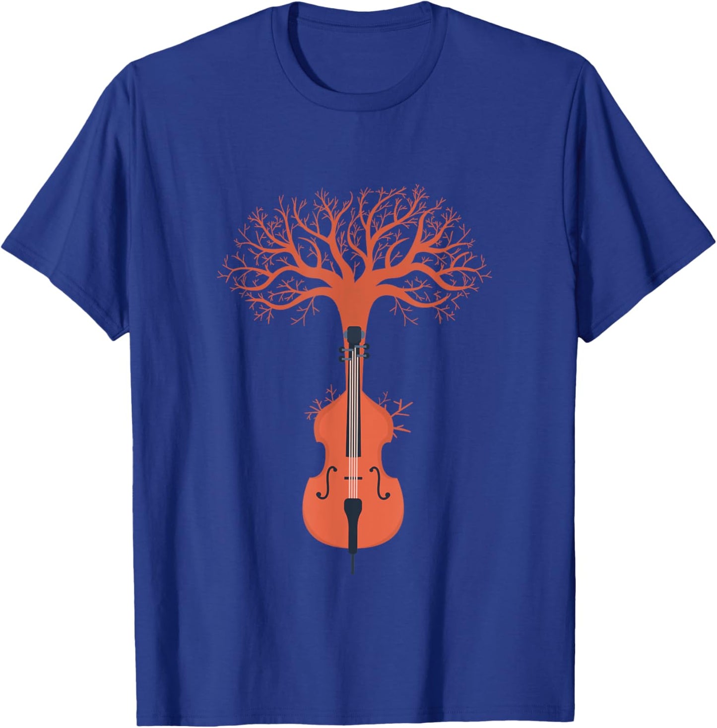 Cello Player Baum Natur T-Shirt - T-Shirt | Royal