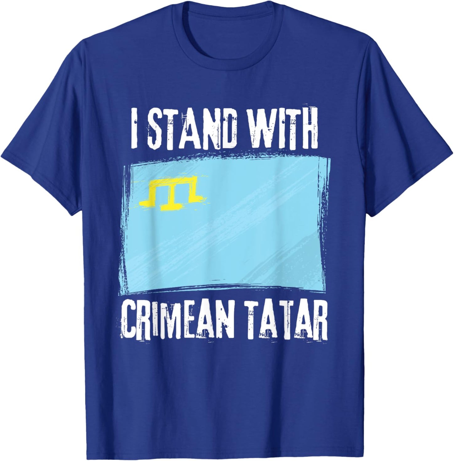 I Stand With Crimean Tatar Flag Crimean Tatars Flag T-Shirt - T-Shirt | Royal