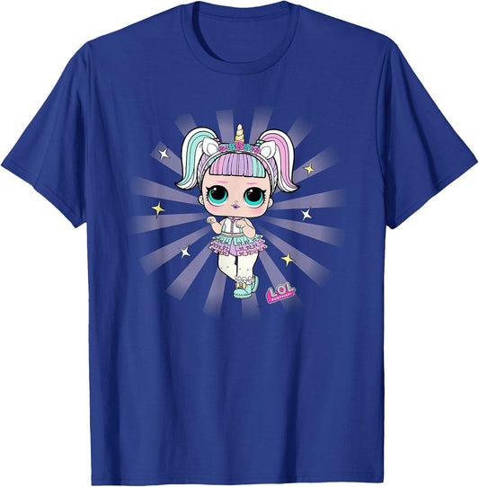 L.O.L. Surprise! Unicorn Doll Purple Spotlight Sparkles T-Shirt - T-Shirt | Royal