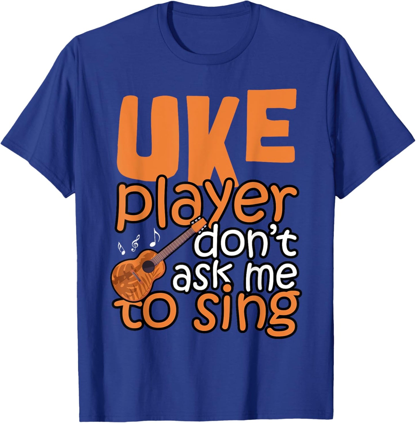 Ukulele Shirt Men Girl Kids Boys Uke T-Shirt - T-Shirt | Royal