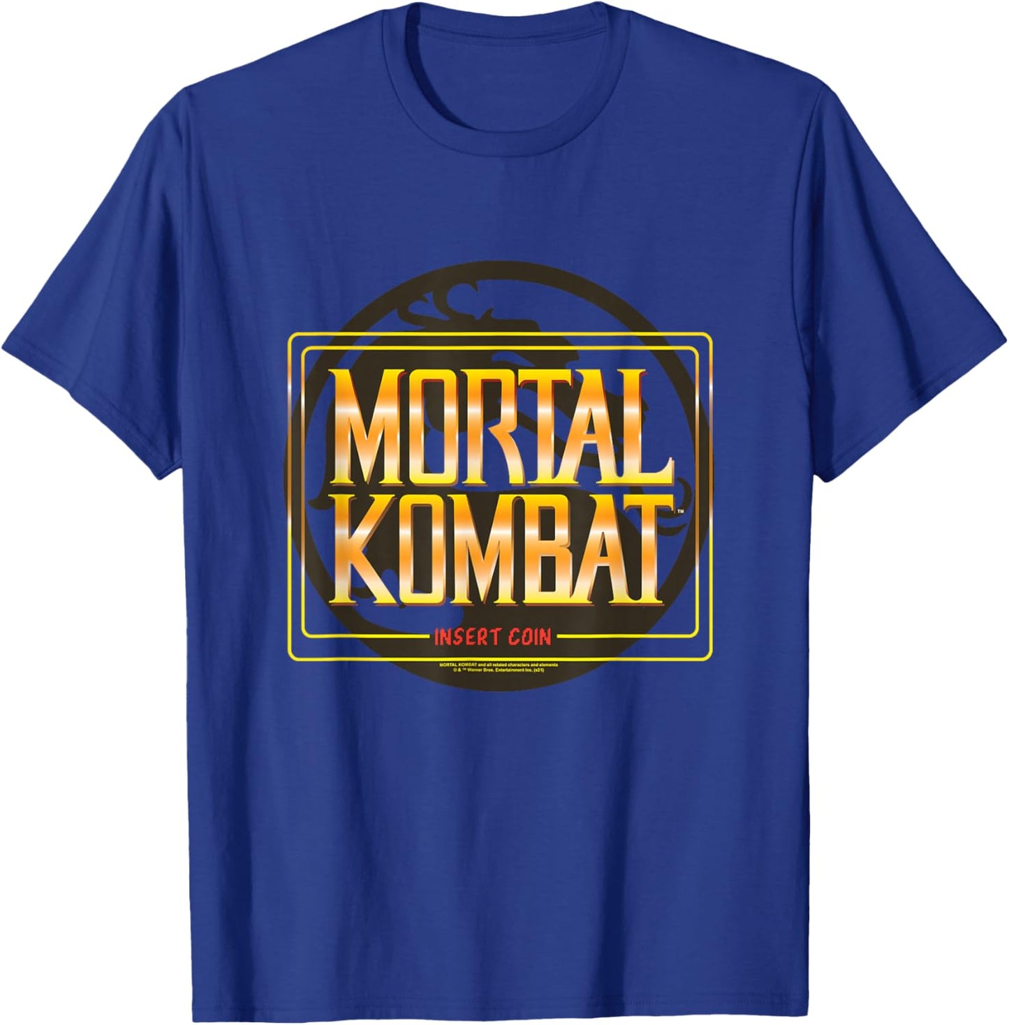 Mortal Kombat Classic Insert Coin T-Shirt - T-Shirt | Royal