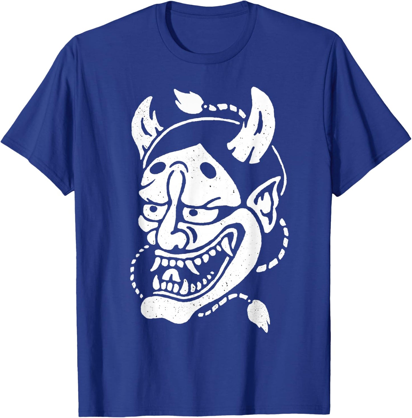 Urban Empyre Hannya Mask Oni Demon , Small, Black T-Shirt - T-Shirt | Royal