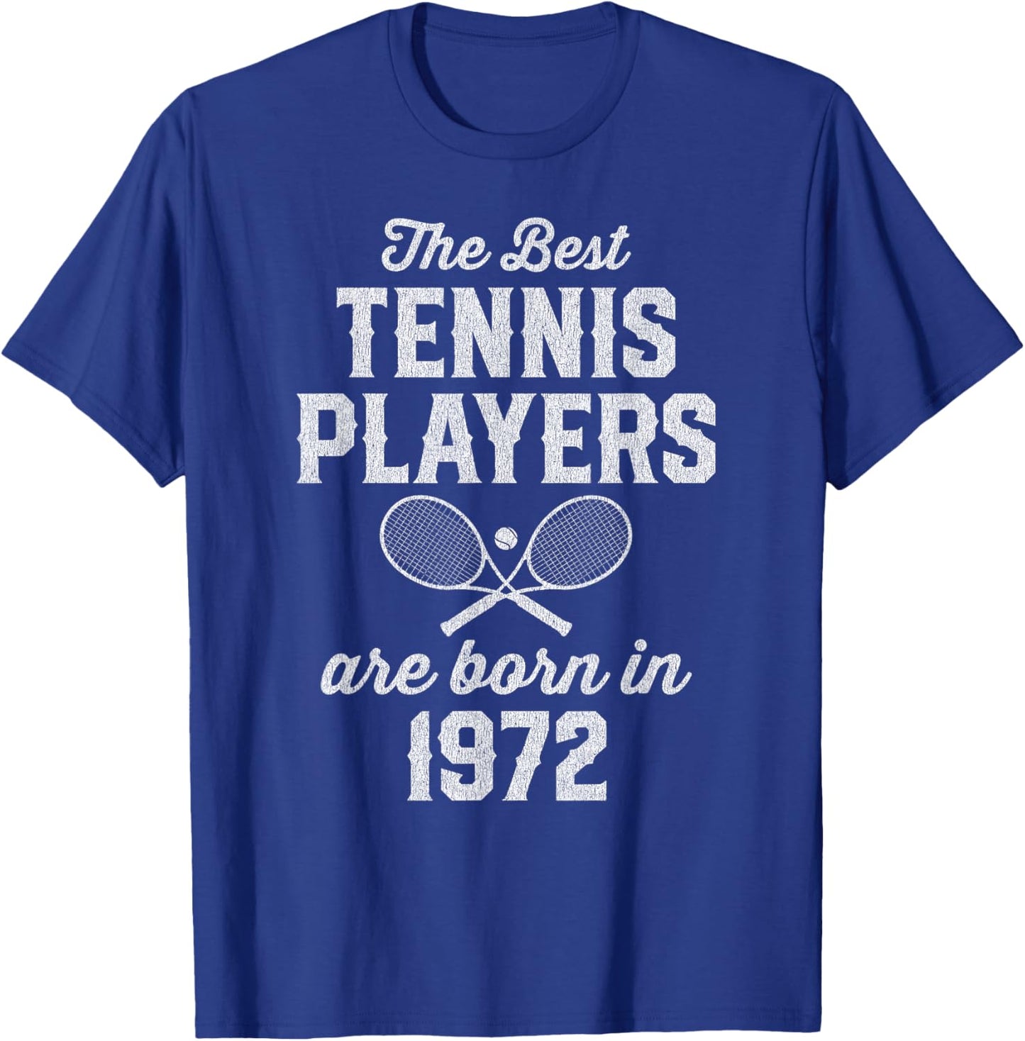 53 Year Old Tennis Player 53rd Birthday Tennis T-Shirt - T-Shirt | Royal