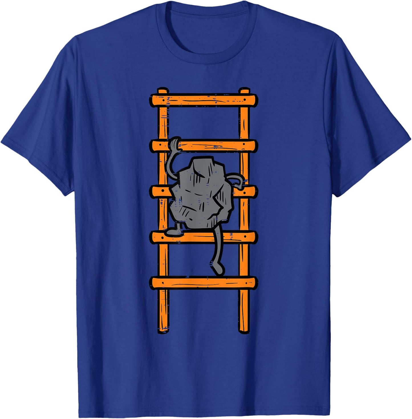 Rock Climbing Ladder Funny Climber Bouldering Kids Men Women T-Shirt - T-Shirt | Royal