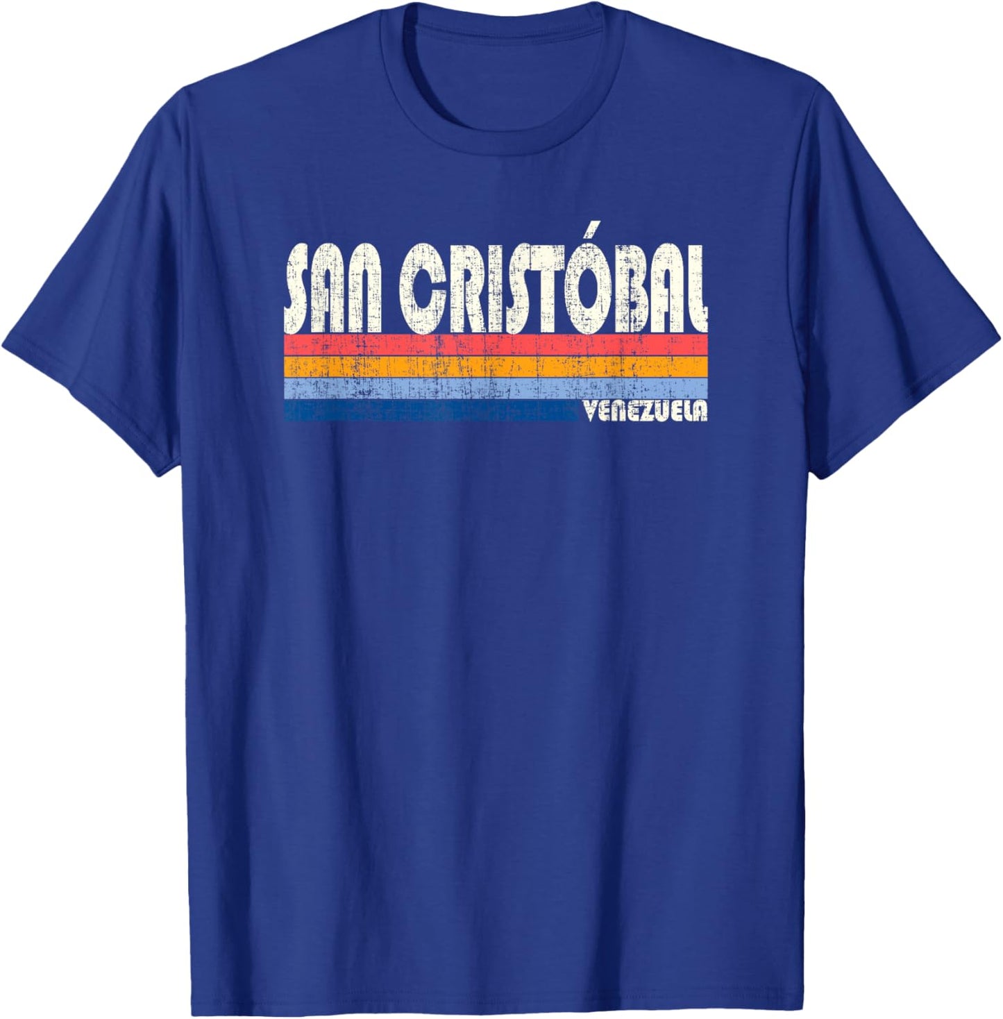 Retro Vintage 70s 80s Style San Cristóbal, Venezuela T-Shirt - T-Shirt | Royal