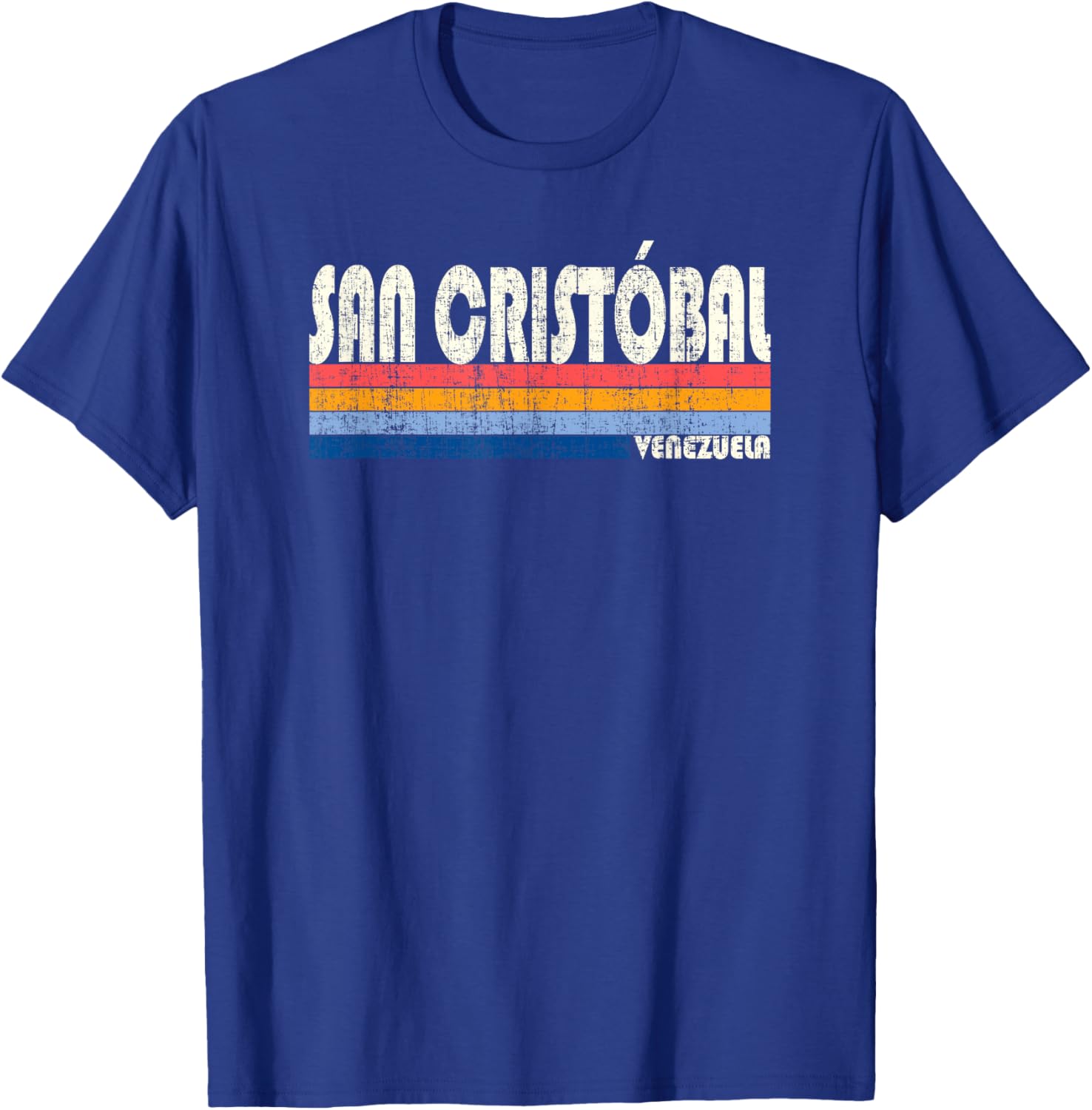 Retro Vintage 70s 80s Style San Cristóbal, Venezuela T-Shirt - T-Shirt | Royal
